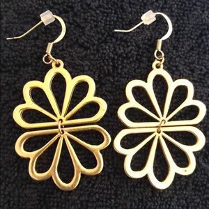 Gold tone earrings